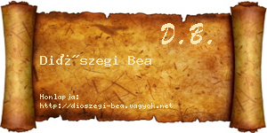 Diószegi Bea névjegykártya